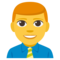 Man Office Worker emoji on Emojione